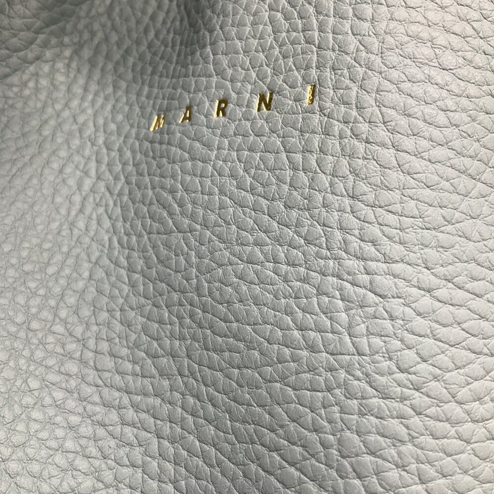 Marni Light Blue Medium Venice Leather Hobo Bag - Picture 9 of 11